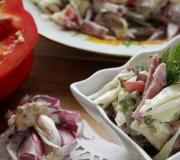 Салат с капустой и колбасой (подборка рецептов)